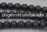 CHE403 15.5 inches 6mm round matte hematite beads wholesale