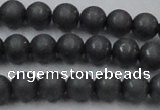 CHE404 15.5 inches 8mm round matte hematite beads wholesale