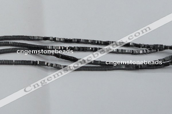 CHE411 15.5 inches 1*3*3mm square matte hematite beads wholesale