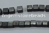 CHE415 15.5 inches 2*2mm cube matte hematite beads wholesale