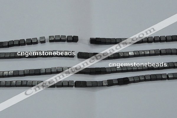 CHE415 15.5 inches 2*2mm cube matte hematite beads wholesale