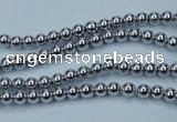 CHE421 15.5 inches 2mm round plated hematite beads wholesale