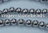 CHE426 15.5 inches 10mm round plated hematite beads wholesale