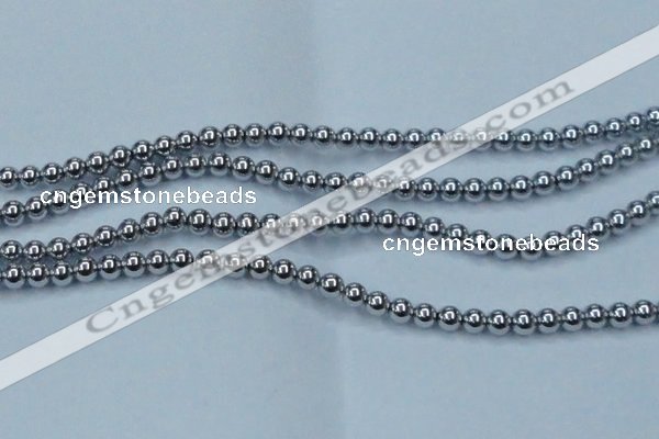 CHE426 15.5 inches 10mm round plated hematite beads wholesale