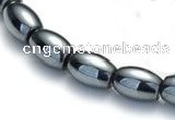 CHE50 15.5  inches 3*5mm rice shape hematite beads Wholesale