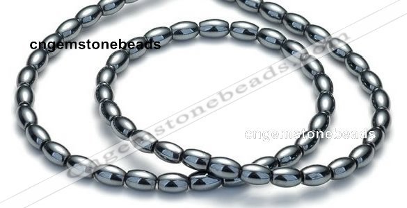 CHE50 15.5  inches 3*5mm rice shape hematite beads Wholesale