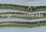 CHE559 15.5 inches 1*2*2mm square plated hematite beads wholesale