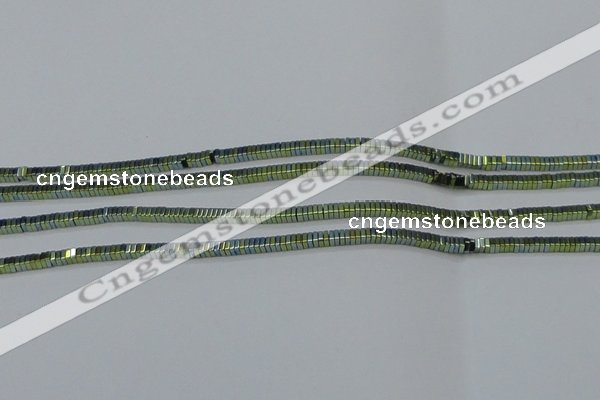 CHE560 15.5 inches 1*2*2mm square plated hematite beads wholesale