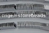 CHE565 15.5 inches 1*2*2mm square plated hematite beads wholesale