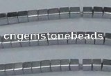 CHE590 15.5 inches 2*2mm cube plated hematite beads wholesale