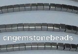 CHE600 15.5 inches 3*3mm cube plated hematite beads wholesale