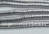 CHE660 15.5 inches 1*4mm tyre plated hematite beads wholesale