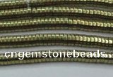 CHE662 15.5 inches 1*4mm tyre plated hematite beads wholesale