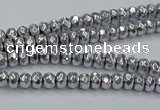 CHE732 15.5 inches 2*4mm faceted rondelle plated hematite beads