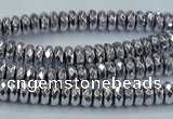 CHE733 15.5 inches 3*6mm faceted rondelle plated hematite beads