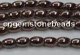 CHE742 15.5 inches 4*6mm rice plated hematite beads wholesale