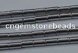 CHE760 15.5 inches 2*4mm tube plated hematite beads wholesale