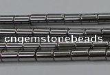 CHE767 15.5 inches 3*5mm tube plated hematite beads wholesale