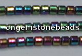 CHE780 15.5 inches 2*2mm drum plated hematite beads wholesale