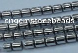 CHE786 15.5 inches 4*4.5mm drum plated hematite beads wholesale