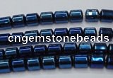 CHE791 15.5 inches 4*4.5mm drum plated hematite beads wholesale