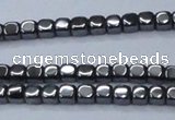 CHE817 15.5 inches 2*2mm dice hematite beads wholesale