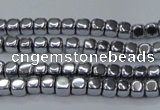 CHE850 15.5 inches 2*2mm dice platedhematite beads wholesale
