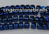 CHE851 15.5 inches 2*2mm dice platedhematite beads wholesale