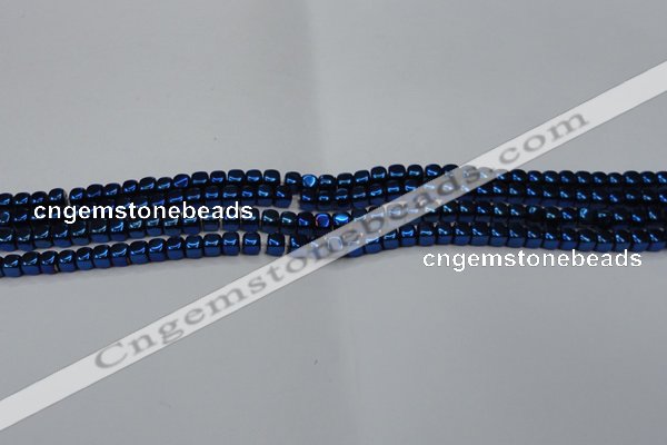 CHE851 15.5 inches 2*2mm dice platedhematite beads wholesale