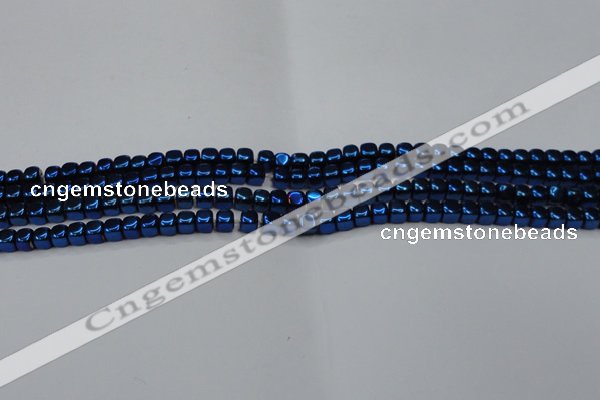 CHE859 15.5 inches 3*3mm dice platedhematite beads wholesale