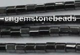 CHE885 15.5 inches 2*2mm faceted tube hematite beads wholesale