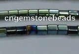 CHE890 15.5 inches 2*2mm faceted tube plated hematite beads wholesale