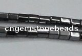 CHE895 15.5 inches 3*3mm faceted tube hematite beads wholesale