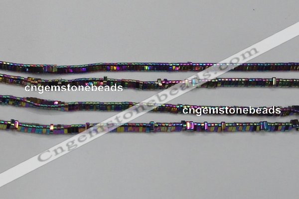 CHE922 15.5 inches 1*3mm triangle plated hematite beads wholesale