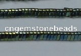 CHE923 15.5 inches 1*3mm triangle plated hematite beads wholesale