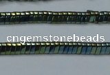 CHE923 15.5 inches 1*3mm triangle plated hematite beads wholesale