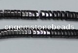 CHE927 15.5 inches 1*2*3mm oval hematite beads wholesale