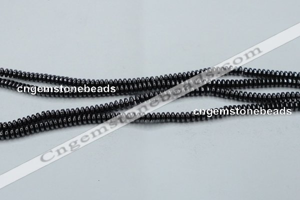 CHE961 15.5 inches 1.5*3mm rondelle hematite beads wholesale