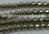 CHE974 15.5 inches 4*4mm plated hematite beads wholesale