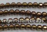 CHE975 15.5 inches 4*4mm plated hematite beads wholesale