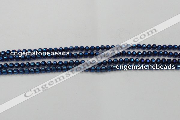 CHE977 15.5 inches 4*4mm plated hematite beads wholesale