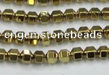 CHE983 15.5 inches 4*4mm plated hematite beads wholesale