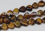 CHG05 15.5 inches 8*8mm heart yellow tiger eye beads wholesale