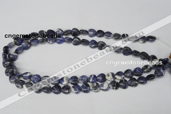 CHG11 15.5 inches 10*10mm heart sodalite gemstone beads wholesale