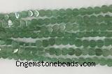 CHG114 15.5 inches 6mm flat heart green aventurine beads wholesale