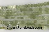 CHG116 15.5 inches 6mm flat heart New jade gemstone beads wholesale