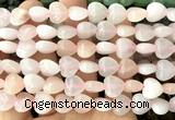 CHG155 15 inches 12mm heart pink aventurine jade beads wholesale