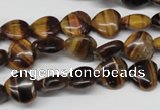 CHG20 15.5 inches 10*10mm heart yellow tiger eye beads wholesale