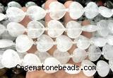 CHG200 15 inches 20mm heart white crystal beads wholesale