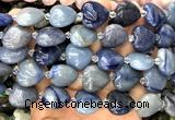 CHG206 15 inches 20mm heart blue aventurine jade beads wholesale